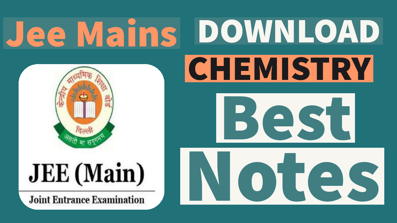 jee mains chemistry