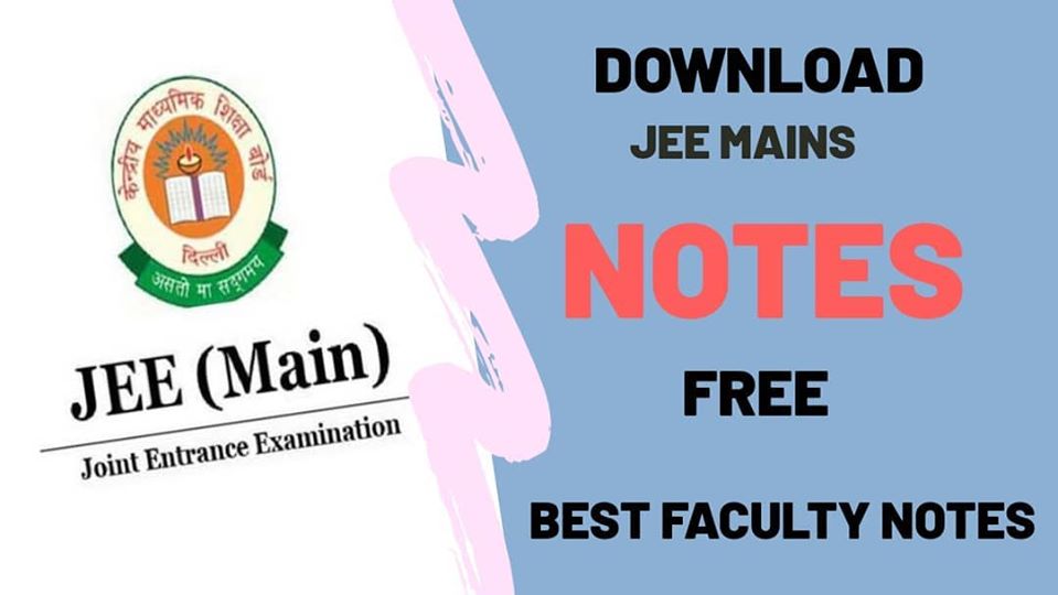 jee mains notes