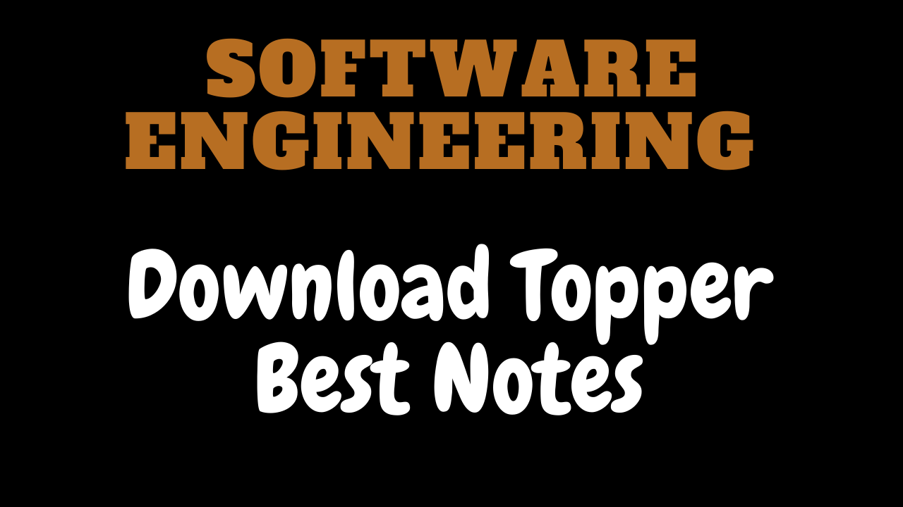 software Engineering Notes